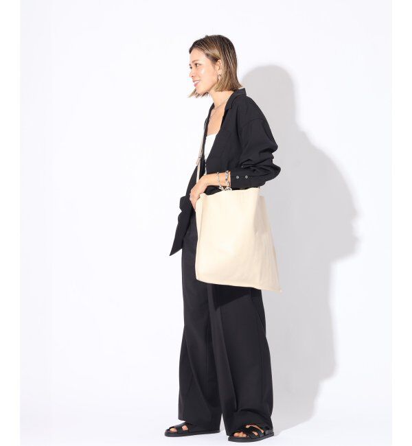  「【blancle/ ブランクレ】S.LEATHER FLAT TOTE」|トートバッグ|