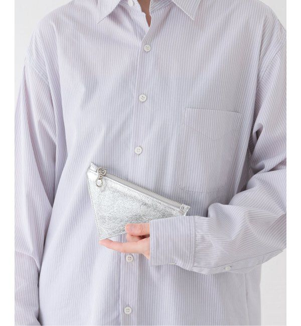  「【blancle/ ブランクレ】M.LETHER TRIANGLE POUCH」|ポーチ|