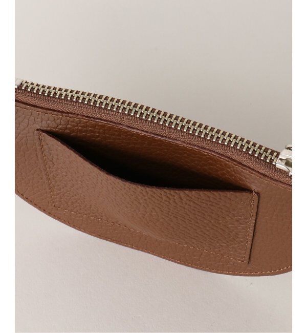  「【blancle/ ブランクレ】T.LETHER SEMI CIRCLE POUCH」|ポーチ|