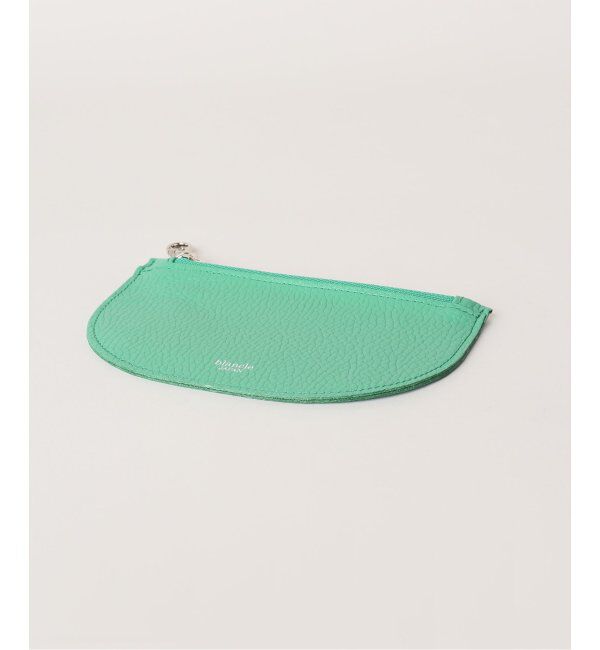  「【blancle/ ブランクレ】T.LETHER SEMI CIRCLE POUCH」|ポーチ|