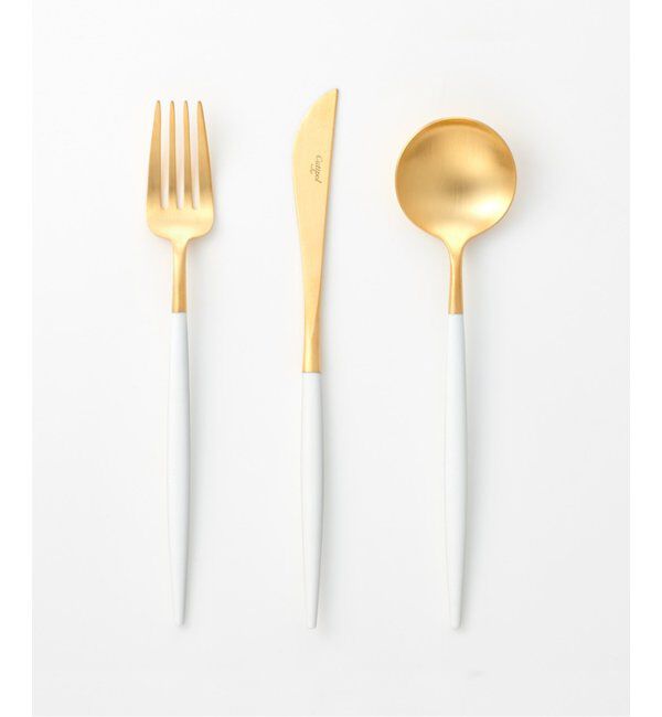 journal standard Furniture「【Cutipol/クチポール】GOA ディナーフォーク ホワイト&times;ゴールド」|食器・キッチングッズ|
