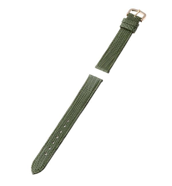 HIROB「lizard leather belt 15mm」|その他|グリーン