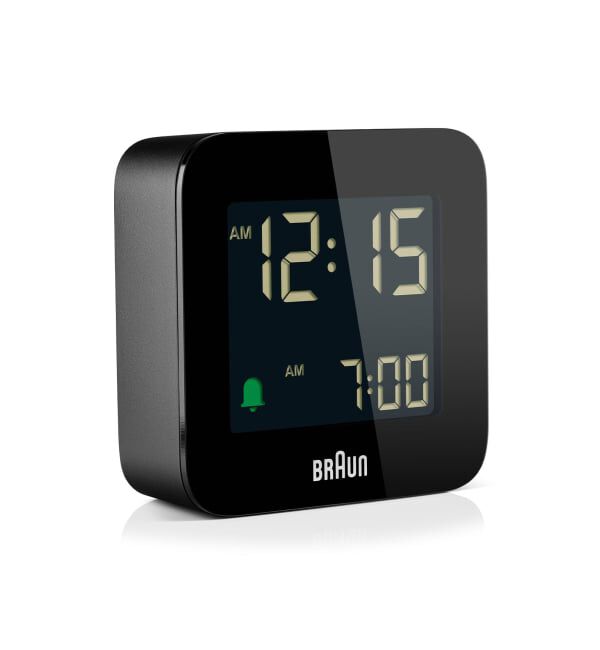 HIROB「BRAUN DIGITAL ALARM CLOCK BLACK BC08B」|クロック・置時計|