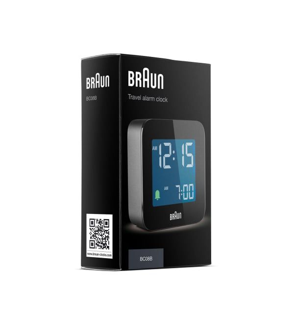 HIROB「BRAUN DIGITAL ALARM CLOCK BLACK BC08B」|クロック・置時計|