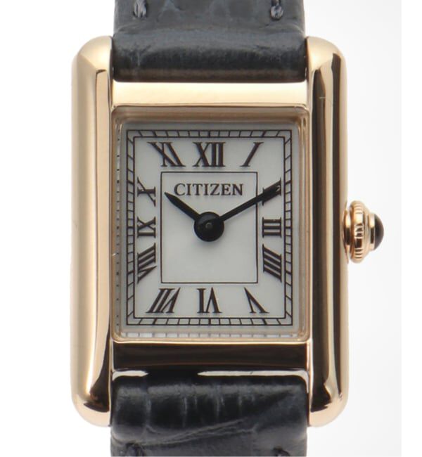 HIROB「CITIZEN Kii Classic Square Kii EG2799-18W Warm gold」|腕時計|