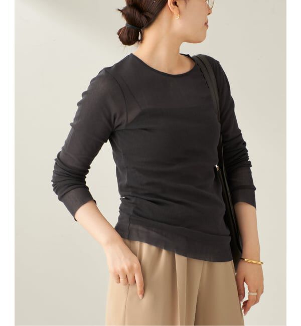 Plage「《追加》Mesh Sheer ロンT 4」|Tシャツ・カットソー|