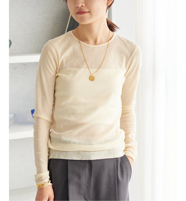 Plage「《追加》Mesh Sheer ロンT 4」|Tシャツ・カットソー|