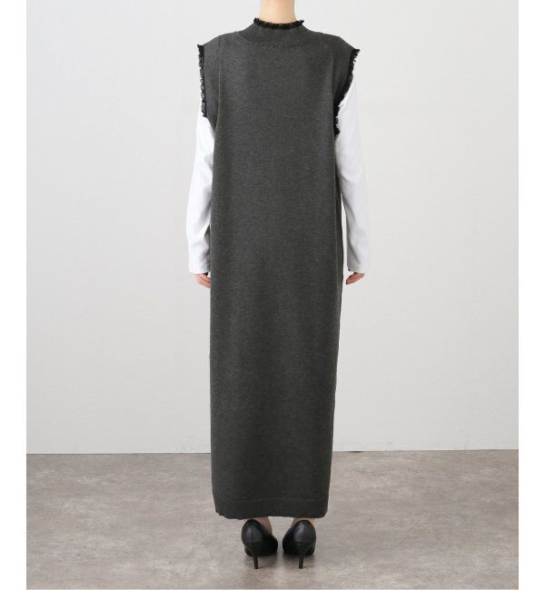 VERMEIL par iena「woolmix フリルリブニットワンピース」|ワンピース|