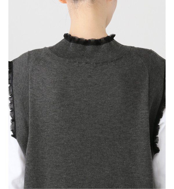 VERMEIL par iena「woolmix フリルリブニットワンピース」|ワンピース|