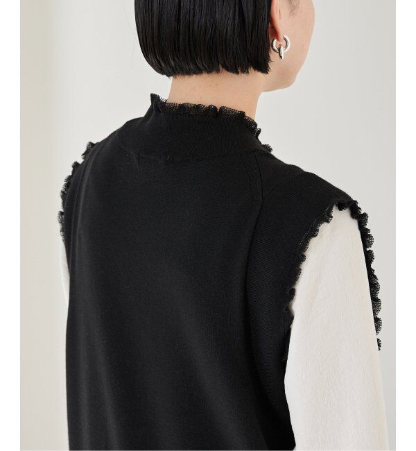 VERMEIL par iena「woolmix フリルリブニットワンピース」|ワンピース|