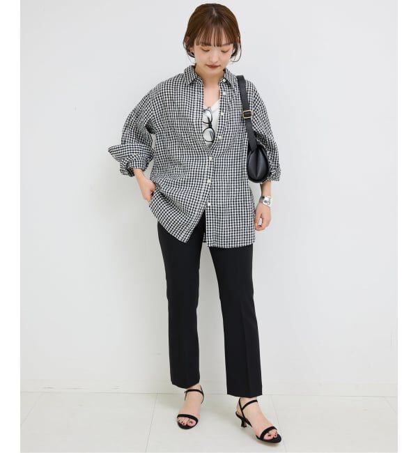 SLOBE IENA「リネンコットンレギュラーシャツ」|シャツ・ブラウス|