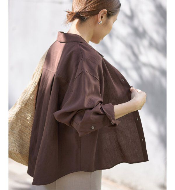 IENA「フィブリルポプリンショートシャツ」|シャツ・ブラウス|