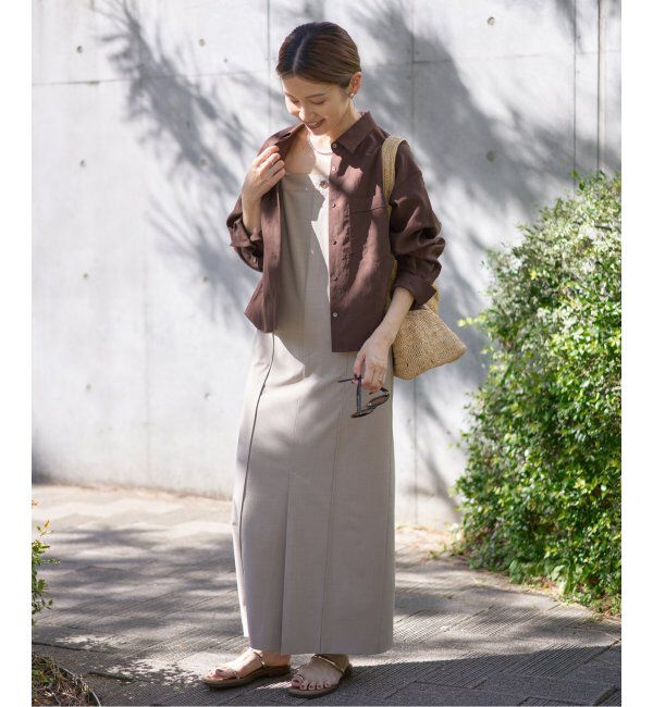 IENA「フィブリルポプリンショートシャツ」|シャツ・ブラウス|