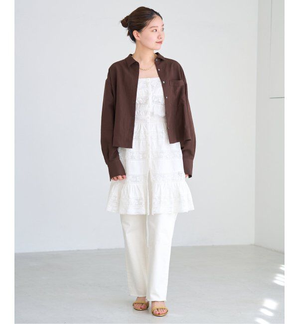 IENA「フィブリルポプリンショートシャツ」|シャツ・ブラウス|