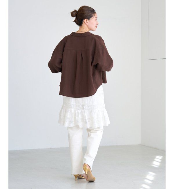 IENA「フィブリルポプリンショートシャツ」|シャツ・ブラウス|