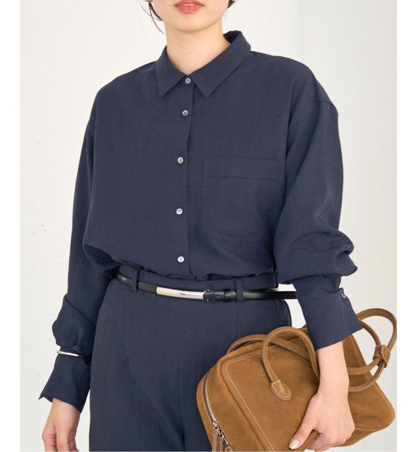 IENA「フィブリルポプリンショートシャツ」|シャツ・ブラウス|