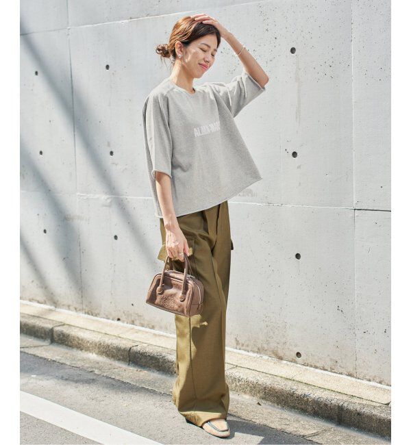 IENA「LEVITAロゴ ハーフスリーブプルオーバー」|ニット・セーター|