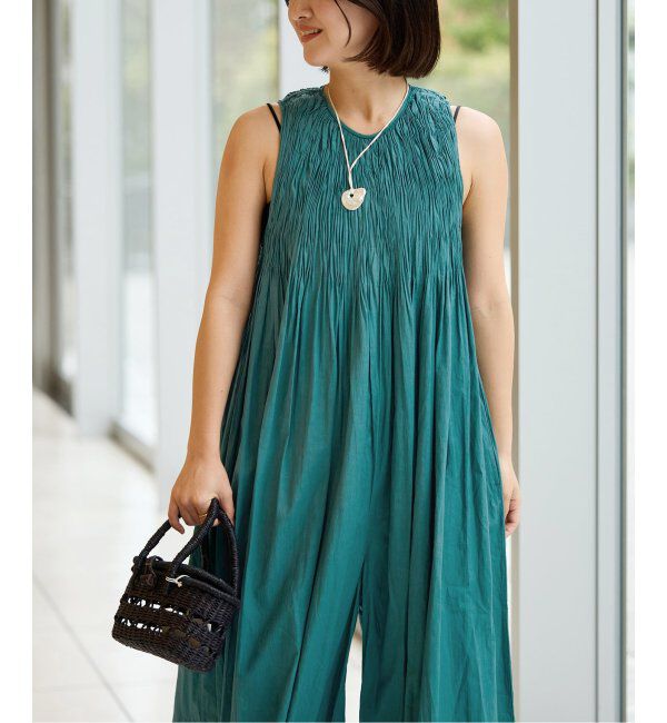 IENA LA BOUCLE「IENA LA BOUCLE ギャザーオールインワン」|オールインワン|