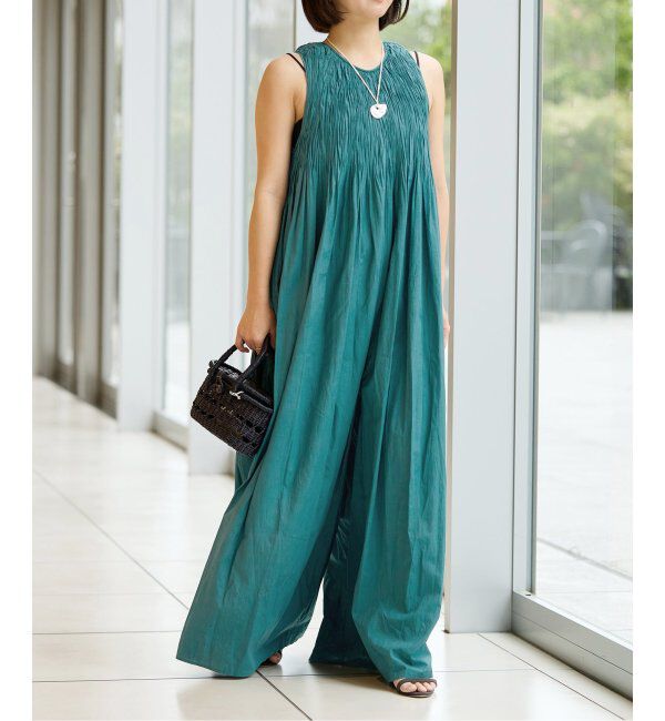 IENA LA BOUCLE「IENA LA BOUCLE ギャザーオールインワン」|オールインワン|