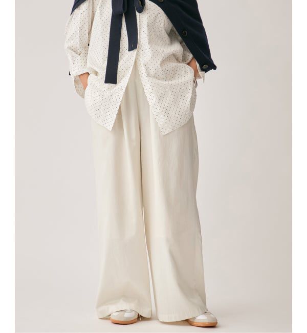 VERMEIL par iena「《追加》シルクライクサテン リラックスパンツ」|スラックス|