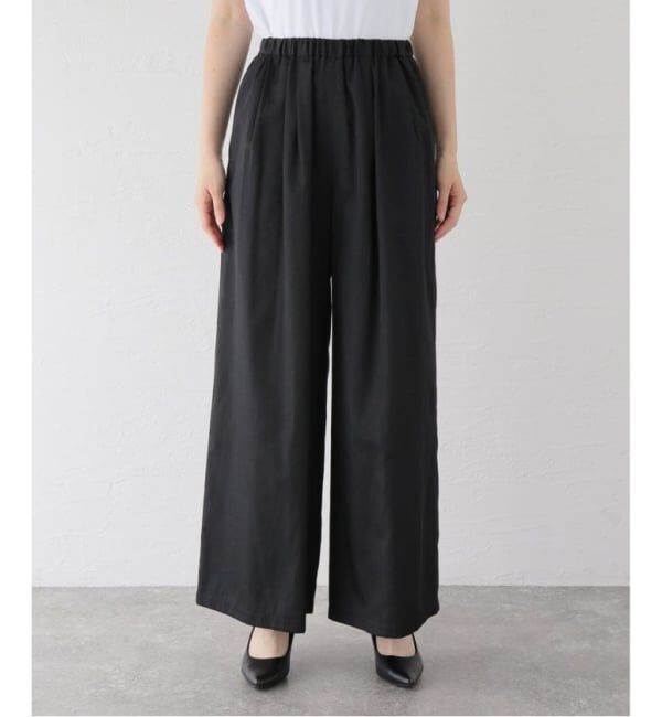 VERMEIL par iena「《追加》シルクライクサテン リラックスパンツ」|スラックス|