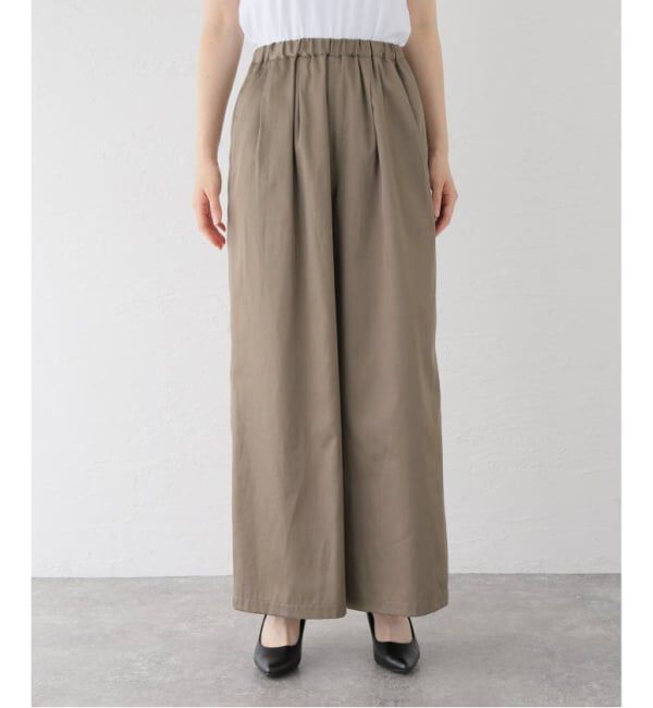 VERMEIL par iena「《追加》シルクライクサテン リラックスパンツ」|スラックス|