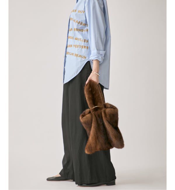 VERMEIL par iena「《追加》シルクライクサテン リラックスパンツ」|スラックス|