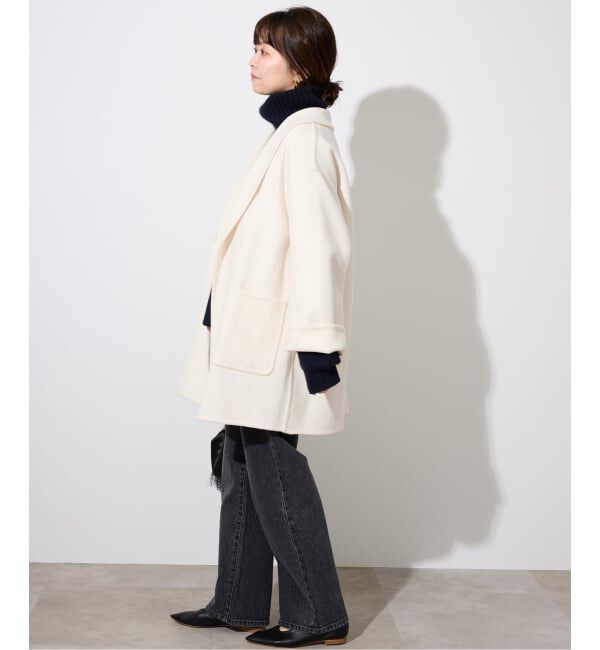 SLOBE IENA「SUPER140 ダブルフェイスベルテッドコート」|その他|