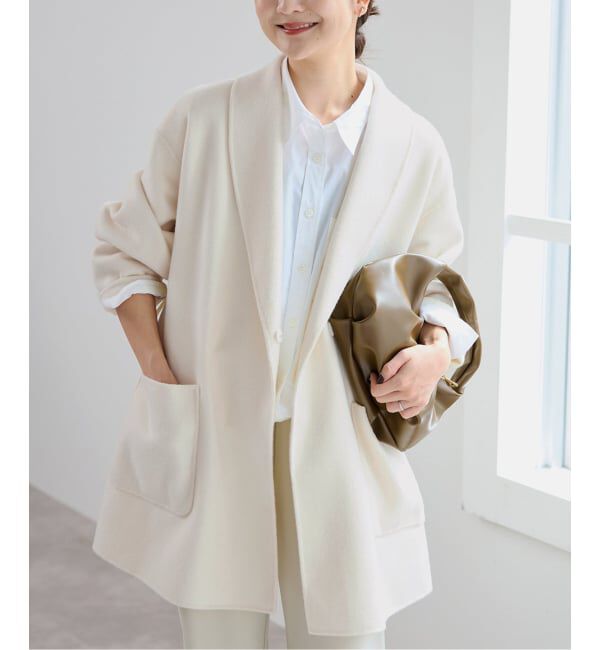 SLOBE IENA「SUPER140 ダブルフェイスベルテッドコート」|その他|