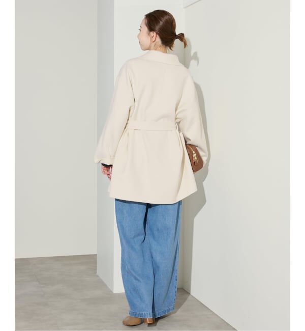 SLOBE IENA「SUPER140 ダブルフェイスベルテッドコート」|その他|