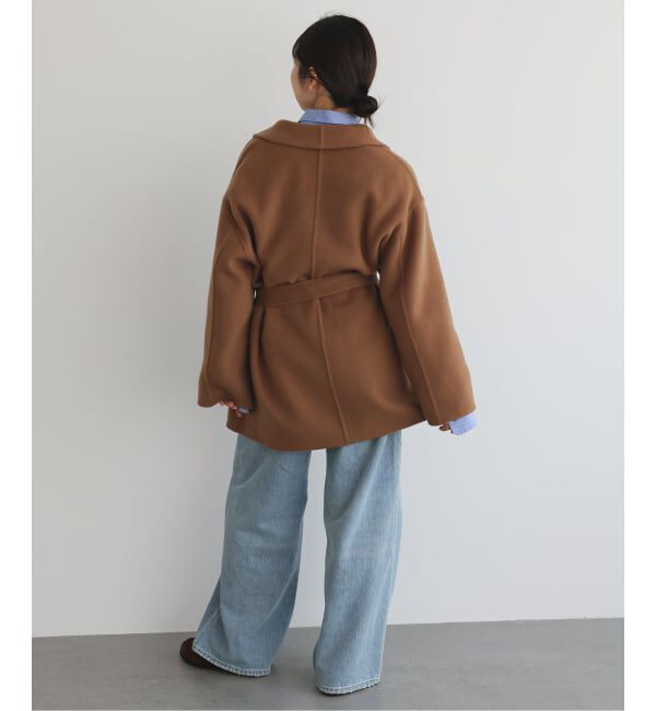 SLOBE IENA「SUPER140 ダブルフェイスベルテッドコート」|その他|