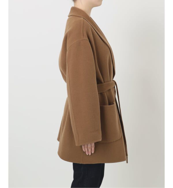 SLOBE IENA「SUPER140 ダブルフェイスベルテッドコート」|その他|