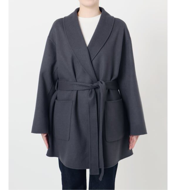 SLOBE IENA「SUPER140 ダブルフェイスベルテッドコート」|その他|
