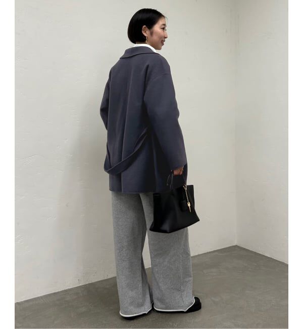 SLOBE IENA「SUPER140 ダブルフェイスベルテッドコート」|その他|