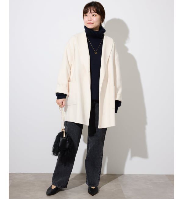 SLOBE IENA「SUPER140 ダブルフェイスベルテッドコート」|その他|