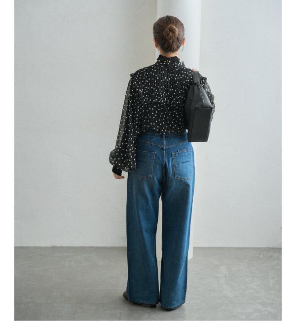 IENA「《WEB限定/追加2》楊柳フリルピンタックブラウス」|シャツ・ブラウス|