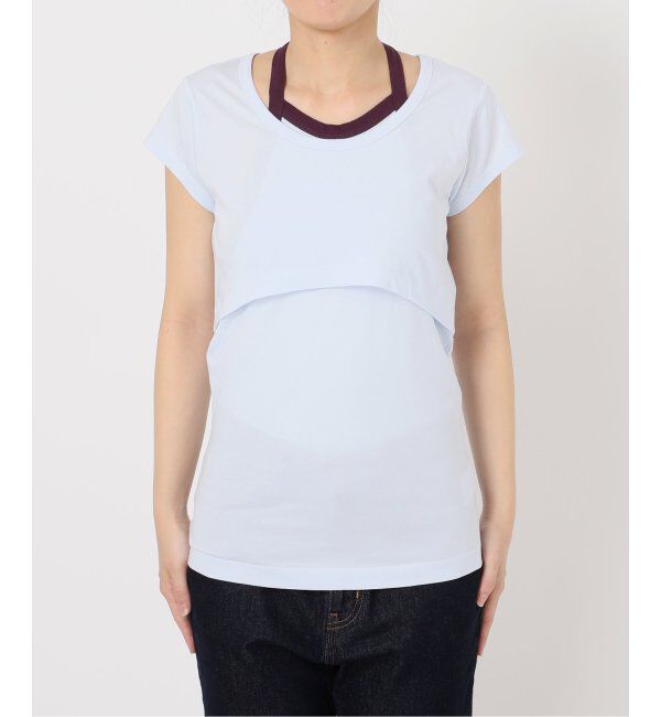 SLOBE IENA「《2枚セット》Plus by ONIT/オニット SLOBE別注 レイヤードセットTシャツ」|Tシャツ・カットソー|