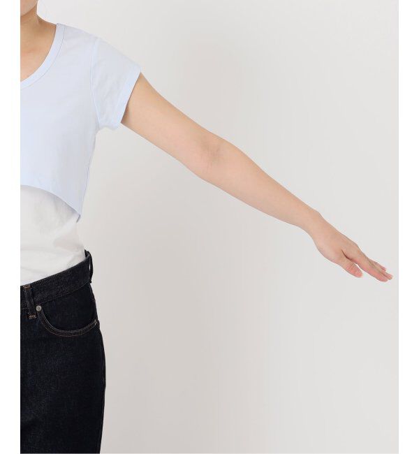 SLOBE IENA「《2枚セット》Plus by ONIT/オニット SLOBE別注 レイヤードセットTシャツ」|Tシャツ・カットソー|