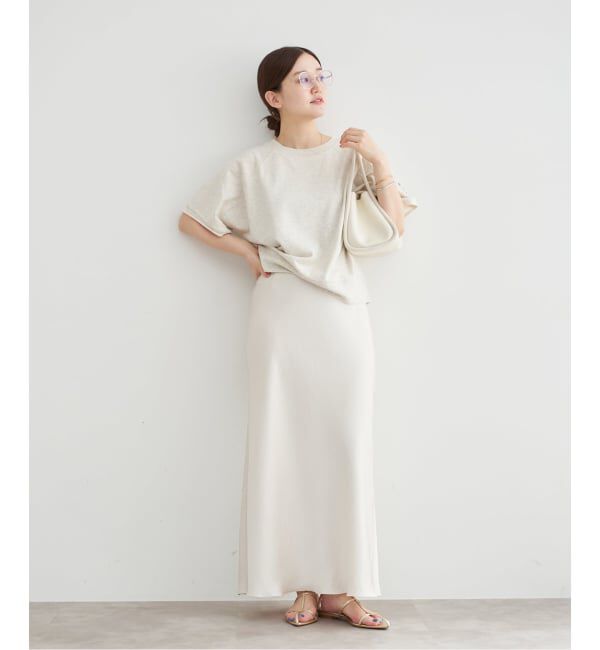 IENA「《追加14》ダブルサテンスカート」|スカート|