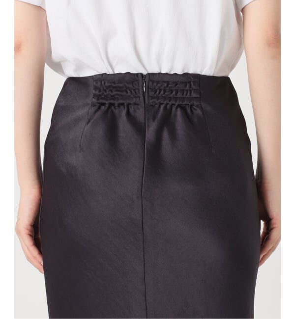 IENA「《追加14》ダブルサテンスカート」|スカート|