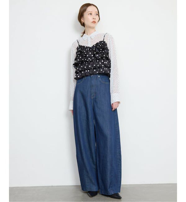 SLOBE IENA「【Jeu de Coeurs & Pois】ドットキャミ」|シャツ・ブラウス|