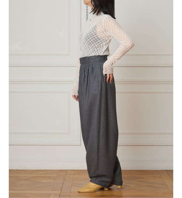 IENA LA BOUCLE「IENA LA BOUCLE ダイヤチュールカットソー」|Tシャツ・カットソー|