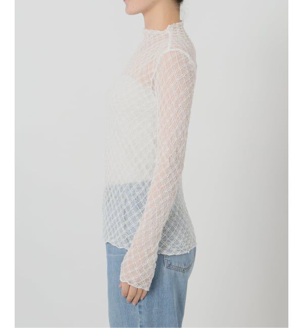 IENA LA BOUCLE「IENA LA BOUCLE ダイヤチュールカットソー」|Tシャツ・カットソー|