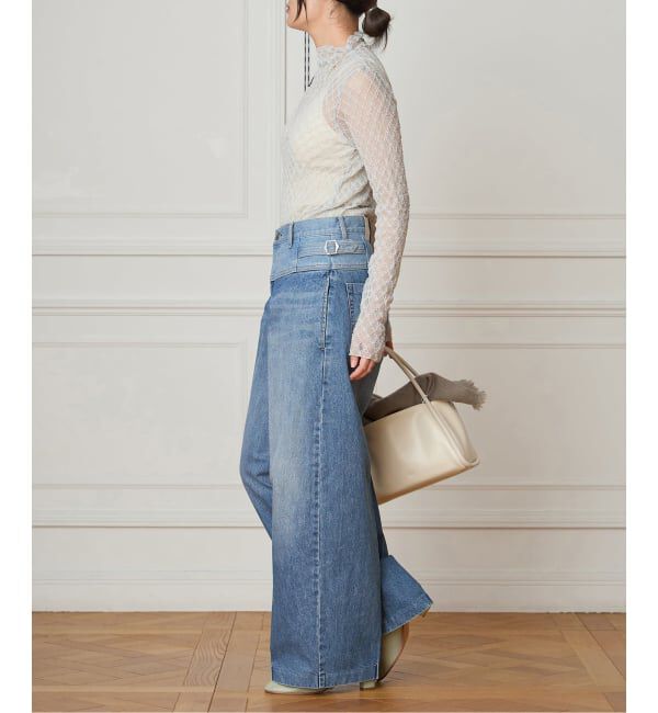 IENA LA BOUCLE「IENA LA BOUCLE ダイヤチュールカットソー」|Tシャツ・カットソー|