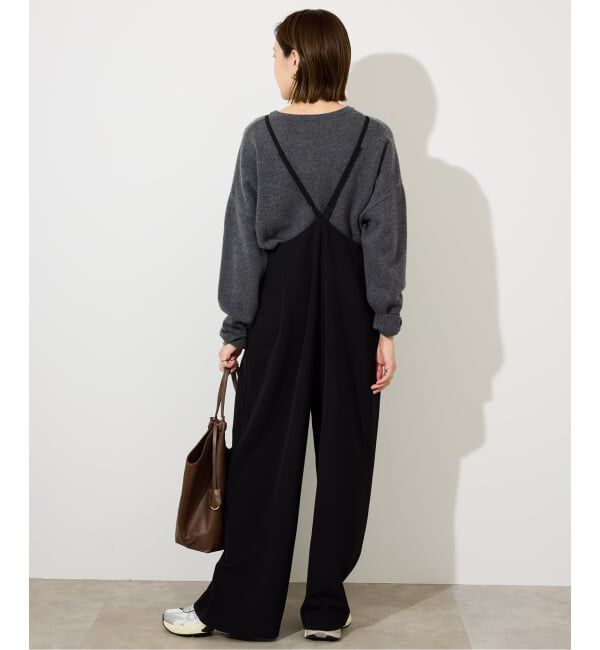 SLOBE IENA「ダブルクロスサロペット」|オールインワン|