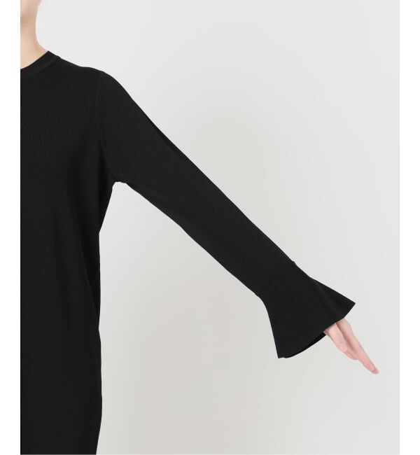 VERMEIL par iena「ベルスリーブペプラム ニット ワンピース」|ワンピース|