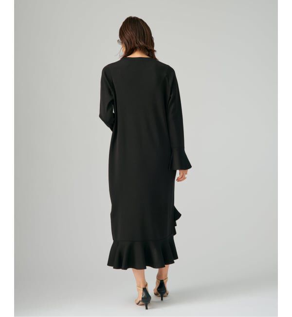 VERMEIL par iena「ベルスリーブペプラム ニット ワンピース」|ワンピース|