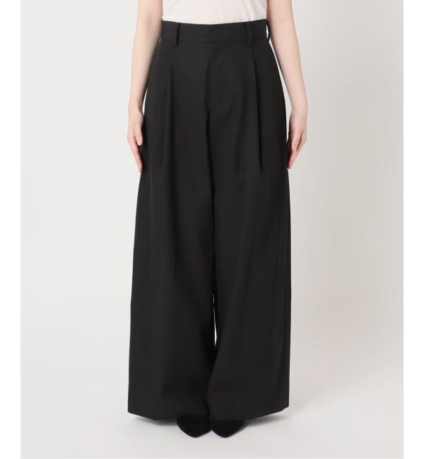 IENA LA BOUCLE「IENA LA BOUCLE コットンウェザーバレルパンツ」|スラックス|