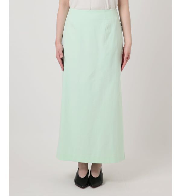 SLOBE IENA「《3サイズ展開/シリーズあり/予約》リネンmixストレッチタイトスカート」|スカート|