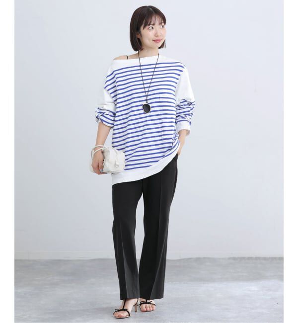 IENA「《予約》ウォッシャブル セミフレアパンツ」|スラックス|